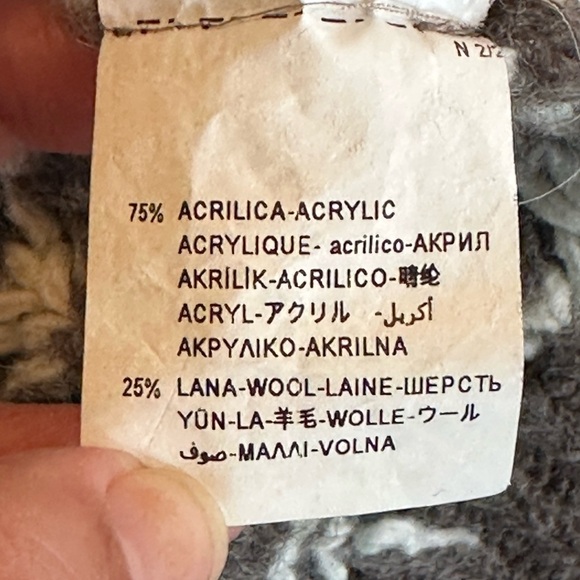 United Colors of Benetton | Vintage Striped Fisherman Wool Blend Sweater, Size S - Picture 6 of 8